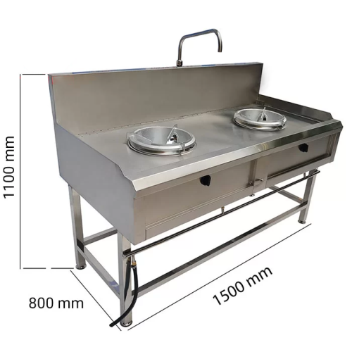 Bếp Á 2 Họng Dùng Gas